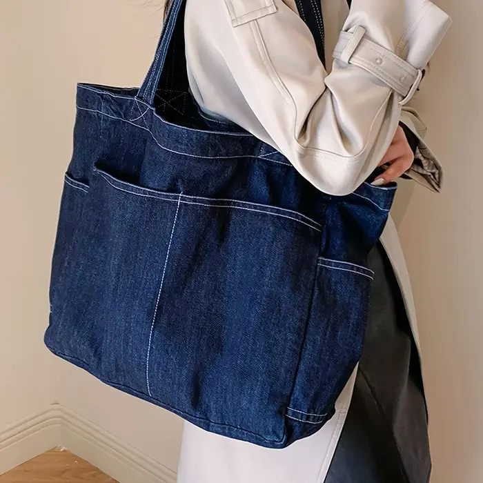 Sac fourre-tout en Denim Vintage