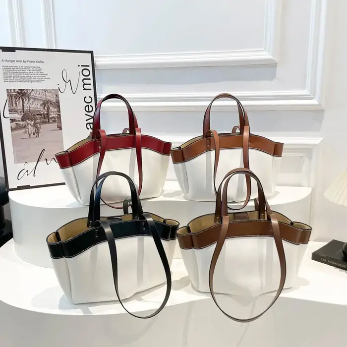 Fil à coudre PU sacs à bandoulière fermeture éclair grande capacité