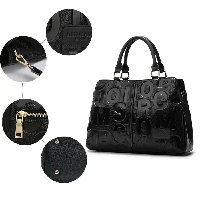 Sac pour femme en cuir - sac à bandoulière élégant en cuir véritable pour femme, sac à main de grand