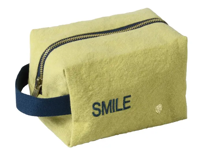 Trousse cube Smile Ananas 10 x 16 x 10