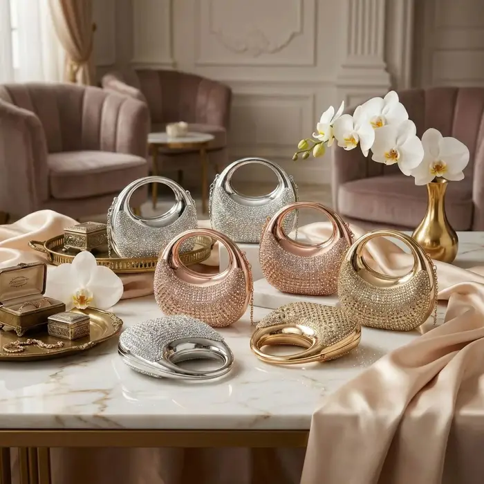 Mini sac de soirée doré