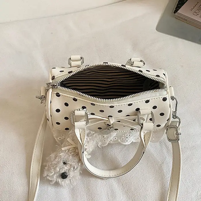 Sac bandoulière Lolita à pois pour femme