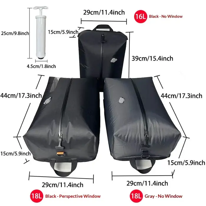 Sacs de compression sous vide portables pour les voyages
