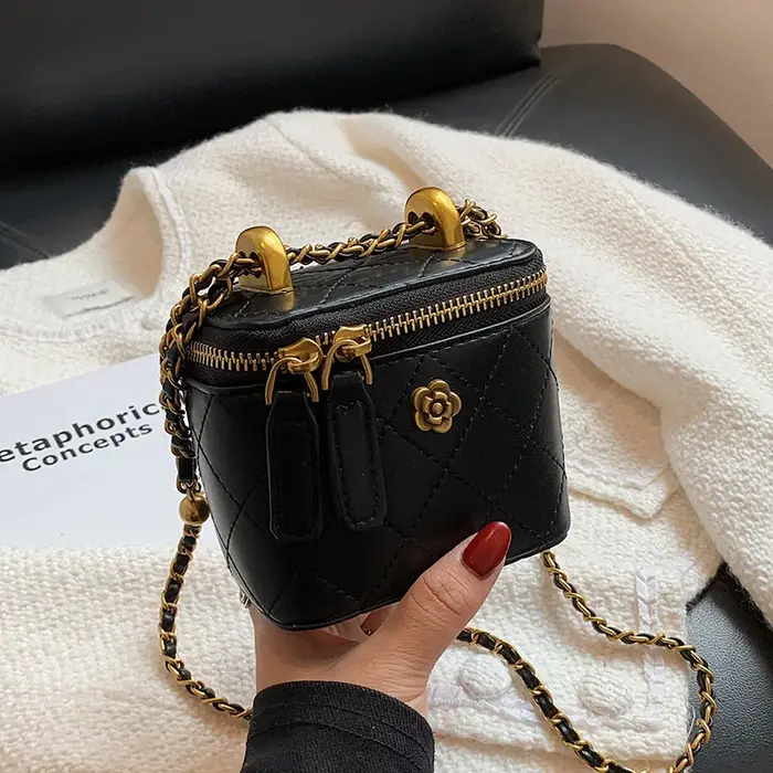 Petit sac seau à bandoulière pour femmes