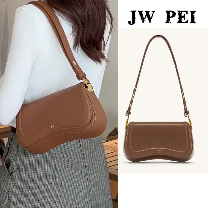 Sac bandoulière réglable en cuir véritable JW PEI Pudding Bag JOY 1C56 pour femme