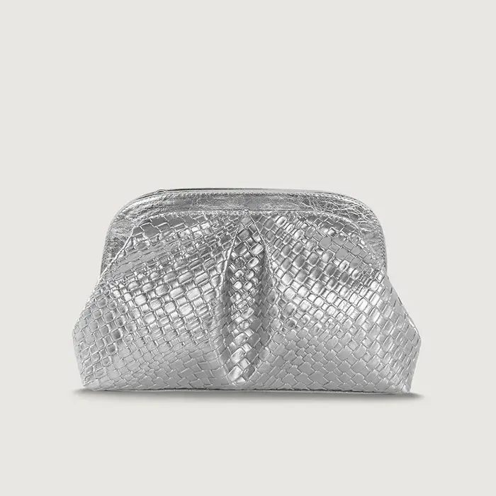 Sac à Texture tissée dorée de haute qualité