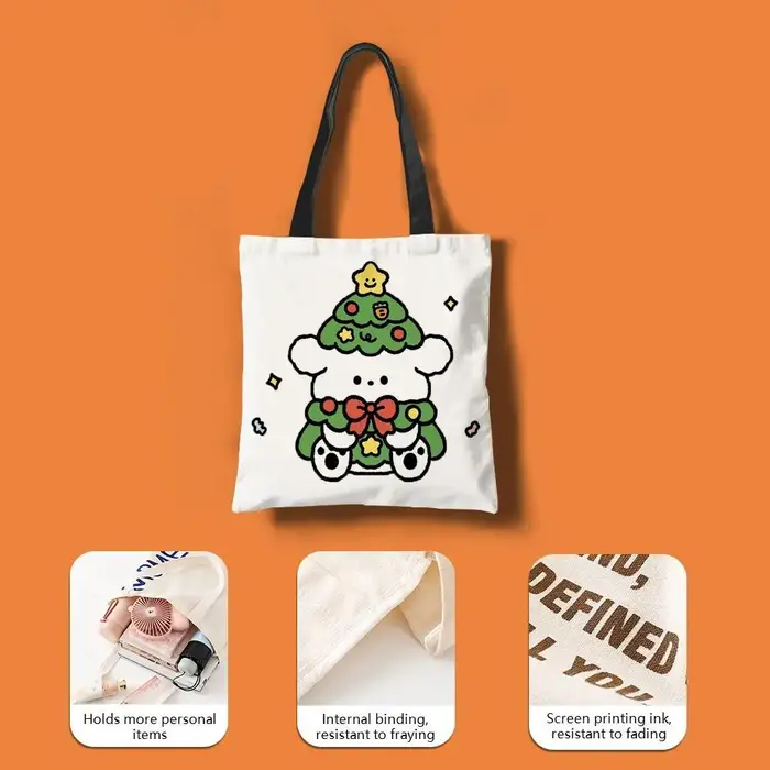 Sacs de rangement L-L-LancomeS à motif tendance, sac de plage en toile imprimé double face, sac de voyage à bandoulière léger et durable, cadeau écologique