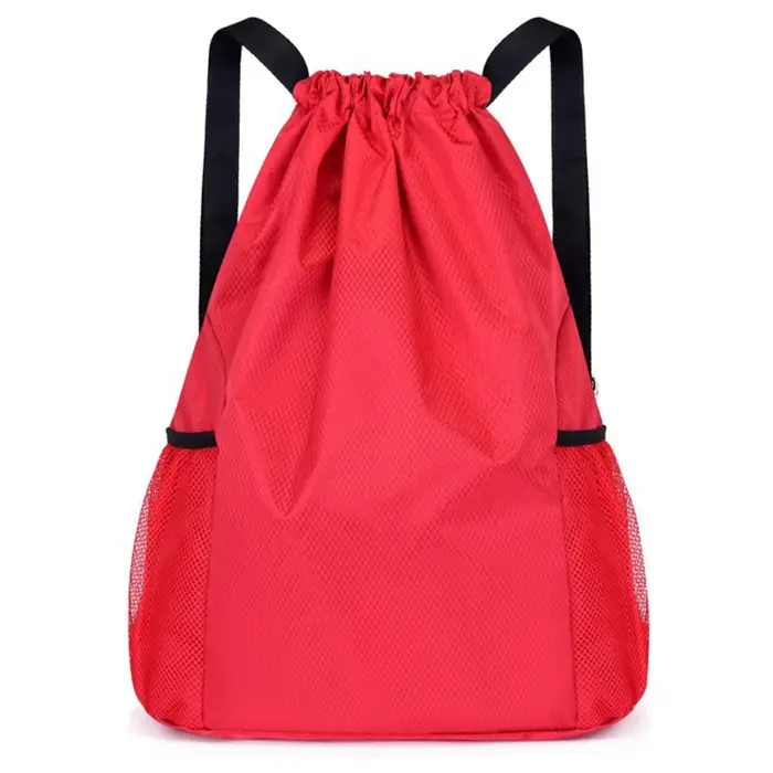 Sacs à dos femmes hommes grande capacité Bundle poche sac à cordon pour unisexe sport sac à dos décontracté couleur unie