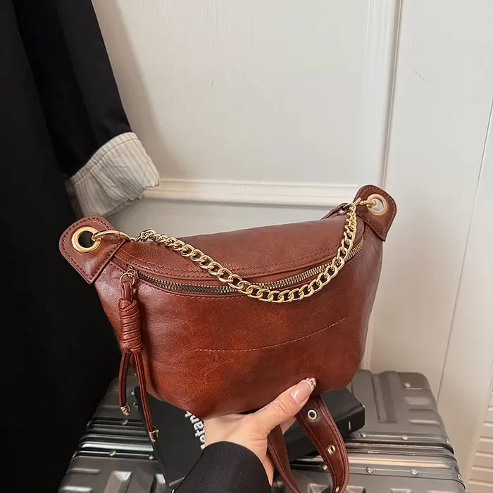 Sac de taille tendance pour femmes en cuir Pu Fanny
