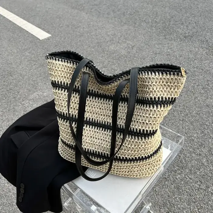 Sacs Vintage tissés en rotin et paille