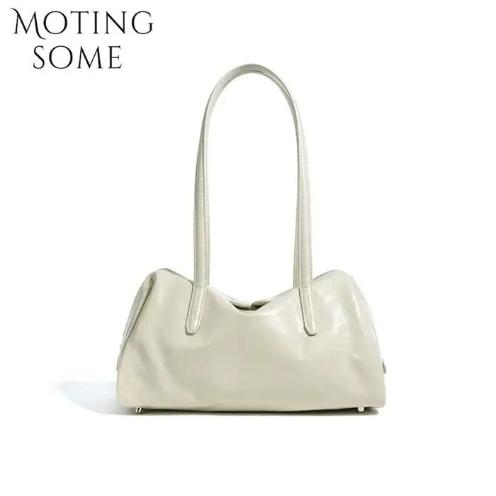 Motingsome-Sac à main en cuir de vachette vintage pour femme