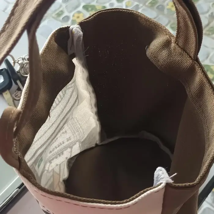 Doux grande capacité dessin animé café chat seau sac toile sac à main Style coréen momie sac fourre-tout sacs à provisions sac à déjeuner voyage