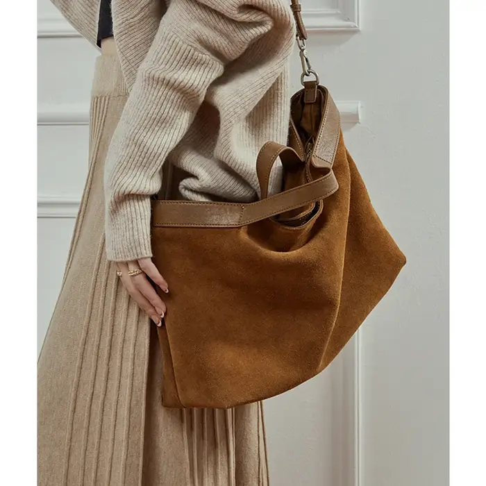 Sacs Hobo en Cuir Souple Véritable BURMINSA pour Femmes