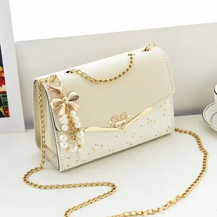 Pochette dames sac à main en cuir PU avec pendentif gland sac de messager de mode femmes