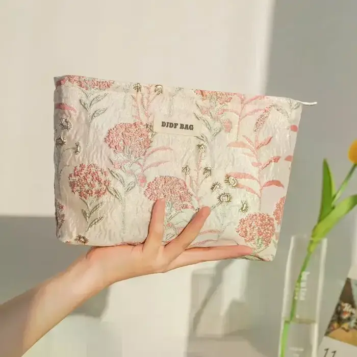Trousse de Maquillage à Fermeture Éclair