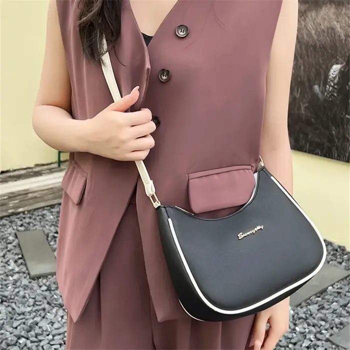 Sacs à bandoulière en cuir PU pour femmes, sacs à main chics pour dames, sacs à bandoulière initiés 