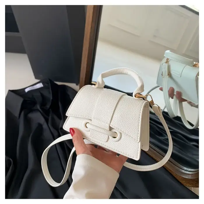 Lovito – sac fourre-tout sportif uni pour femmes, fourre-tout à bandoulière avec boucle carrée, peti
