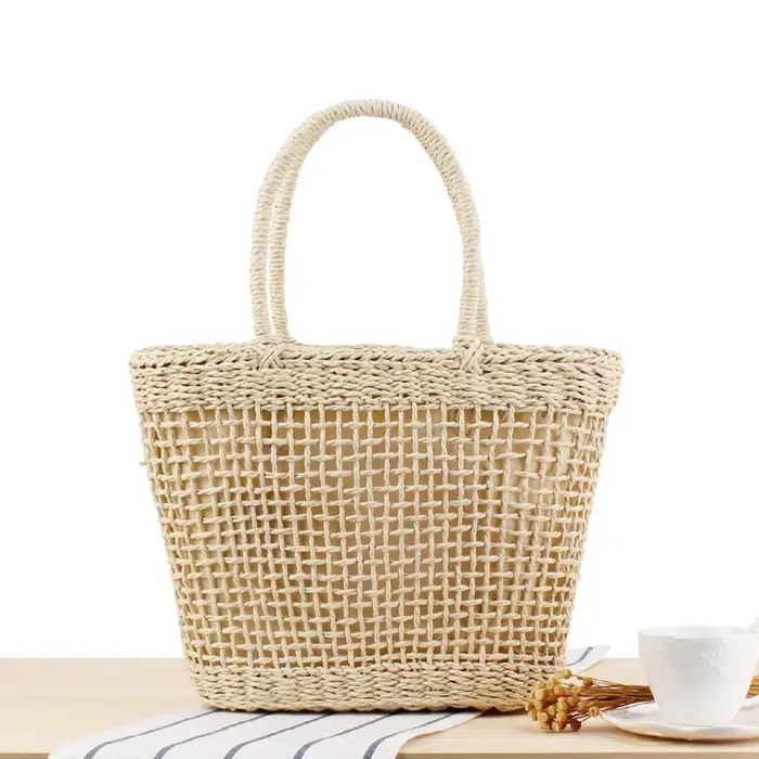 Sac à main bohème en paille pour femmes