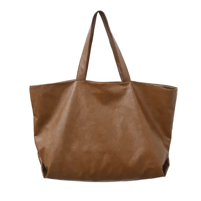 Sacs fourre-tout surdimensionnés de couleur noire pour femmes