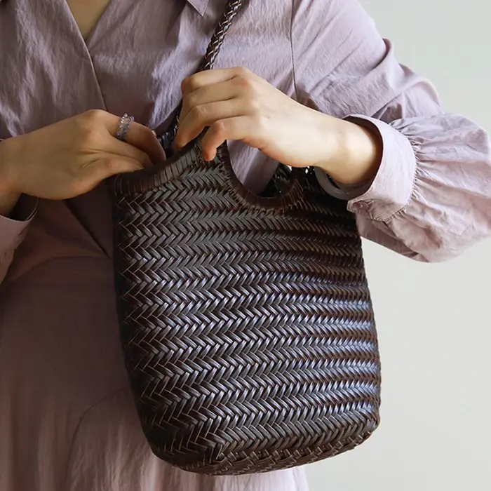 Sac fourre-tout bohème tissé