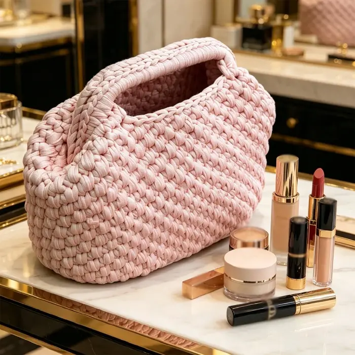 Sac de plage en crochet fait main de style français, sac fourre-tout bohème pour femmes, sac à main 