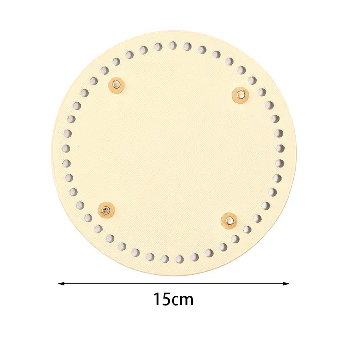 12 /15 /18cm sac rond bas Shaper Rivets sac Crochet tissé à la main bricolage pour coussin fait