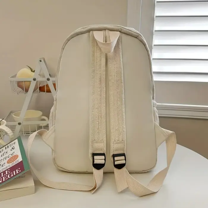 Sac à dos en velours côtelé de style coréen