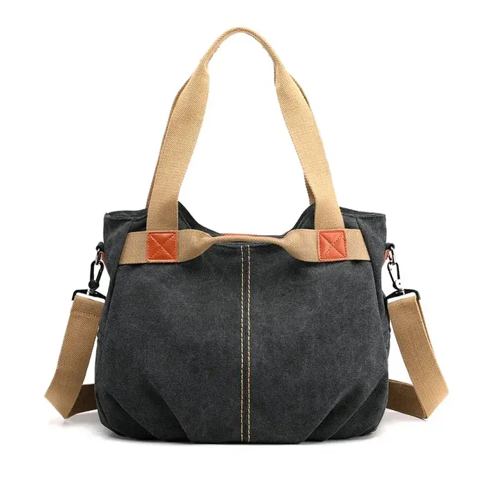 Sac Hobos en toile pour femme, sacs à main pour femme, designer, grande capacité, loisirs initiés, v
