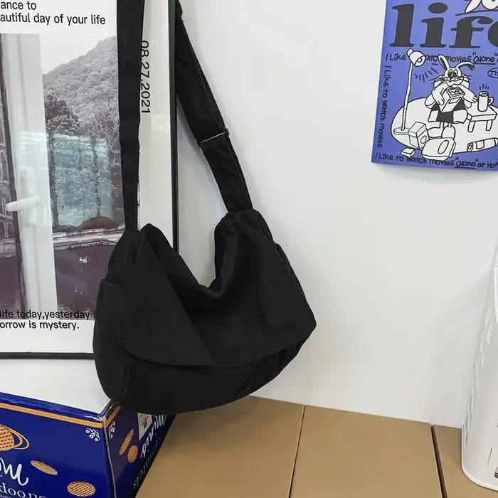 Hobo-Sac en toile souple pour femme