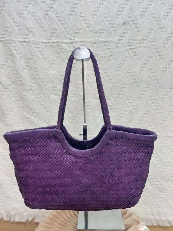 Sac panier à légumes tissé à la main français