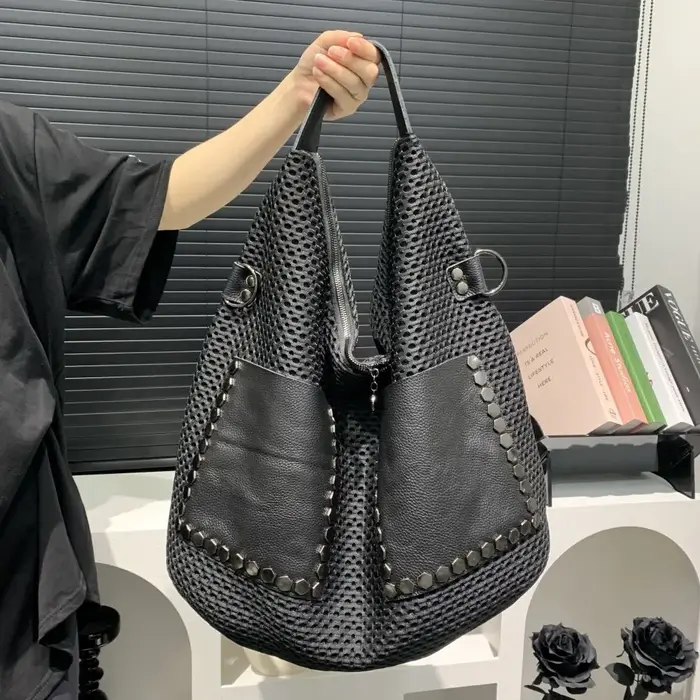 Sac à main rétro en maille