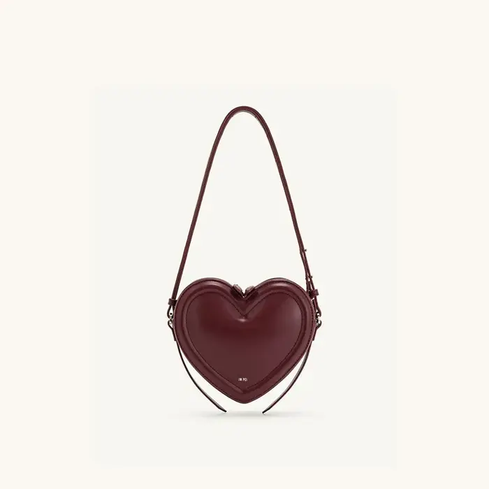 JW PEI – sac à bandoulière 3D en forme de cœur pour femmes, sac à bandoulière Arlene en cuir solide,