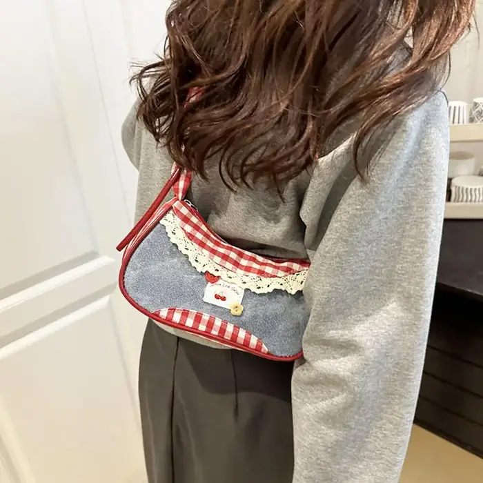 2025 nouveaux Mini sacs à main Cowboy arcs conception sous les bras sac mignon sac à bandoulière décontracté Niche