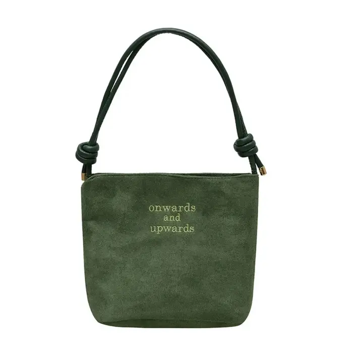 Sac à bandoulière rétro en daim