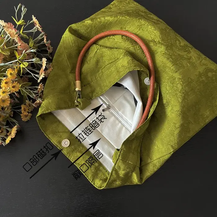 Sac à Bandoulière Jacquard Vintage pour Femme