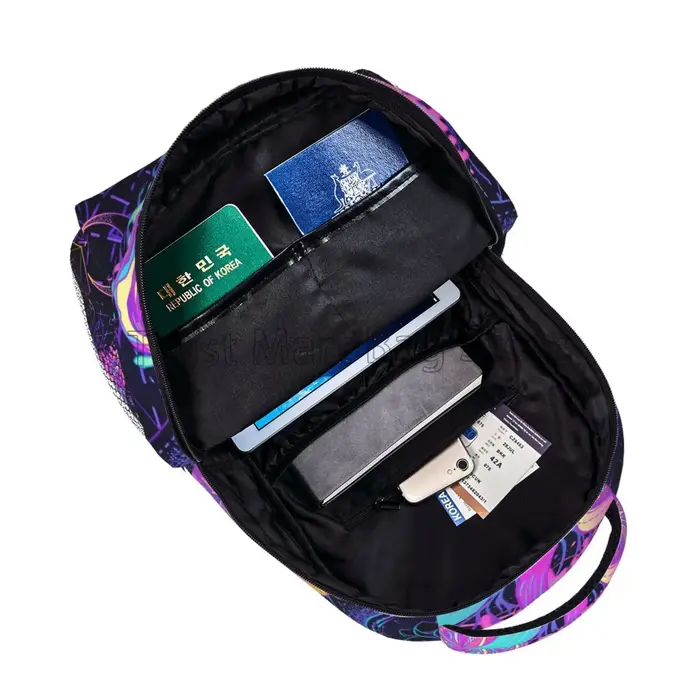 Sac à dos scolaire Trippy Magic pour hommes et femmes