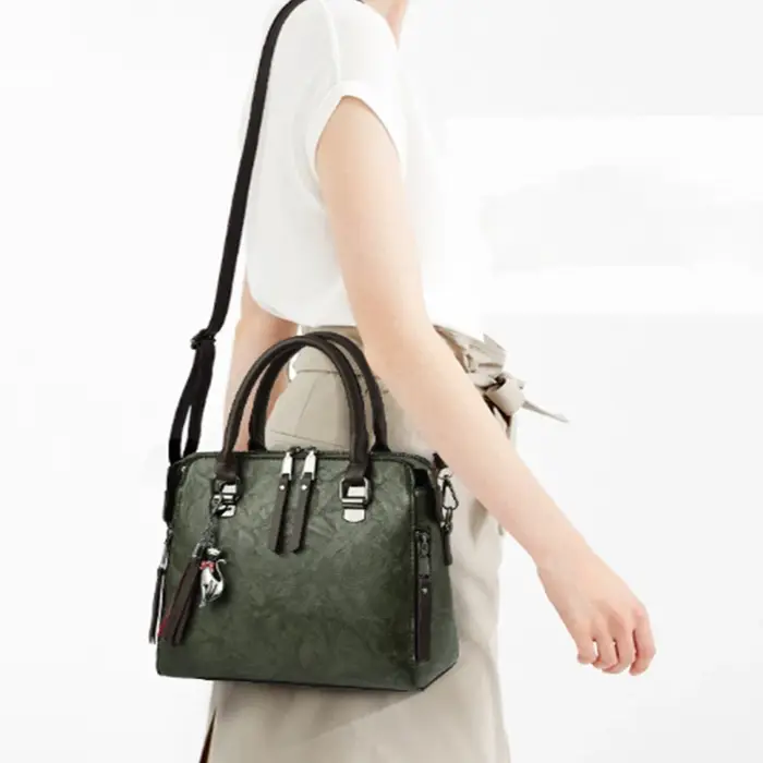 Sac à main Vintage en cuir PU pour femmes