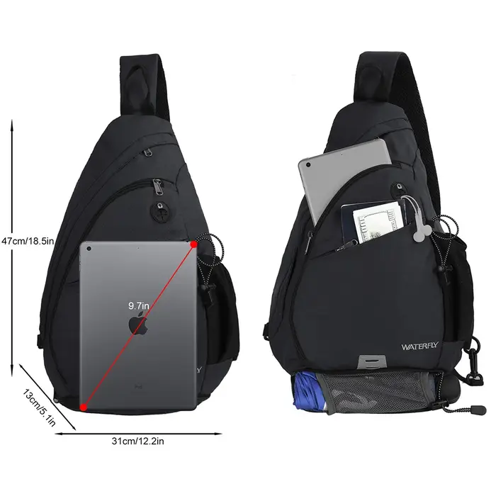 ERÜERFLY-Sac à bandoulière décontracté, sac à dos One Initiated, sac de poitrine à bandoulière, cein