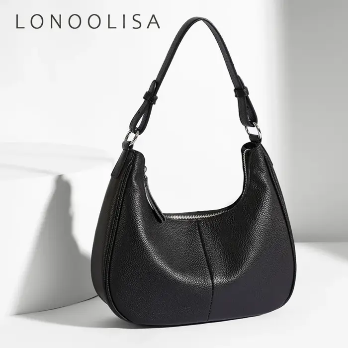 Sacs à bandoulière en cuir de vachette véritable de haute qualité pour femmes