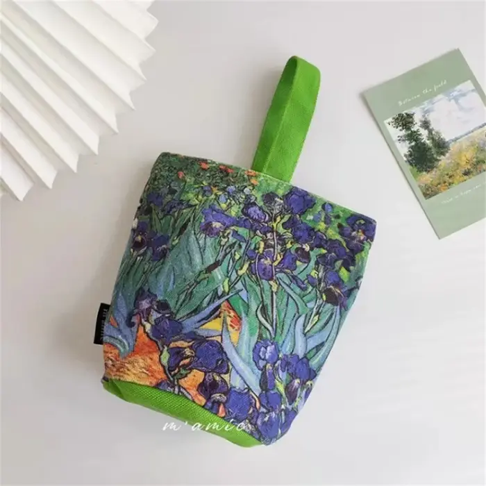Van Gogh – sac seau pour peinture à l'huile, sac à main littéraire Portable, sac à tasse, fourre-tou