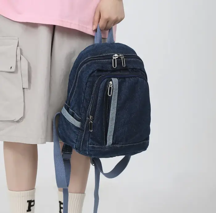 Sac à dos en Denim pour femmes et adolescentes, décontracté, de voyage, d'école, d'université, de Co