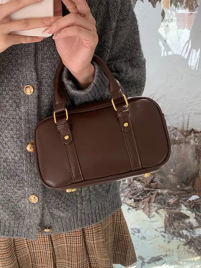 Maillard-Sac à Main Vintage en Cuir Pu pour Femme, Rétro, Solide, à Bandoulière, Simple, Décontracté