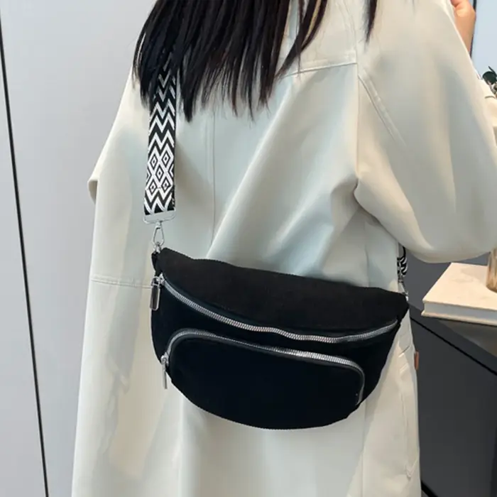 Sacs de ceinture en velours côtelé pour femmes