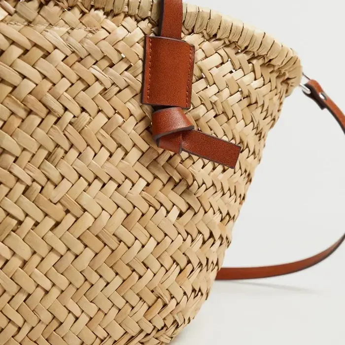 Sac à main en rotin tissé pour femmes