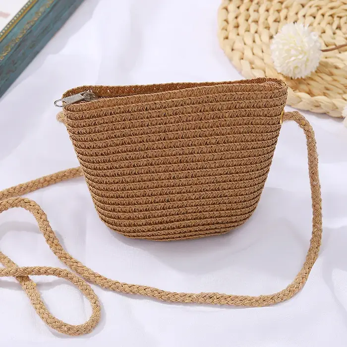 Mini sac à main en paille pour enfants