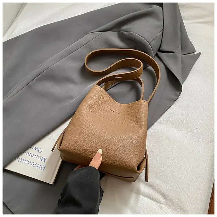 Sac seau rétro de grande capacité pour femmes