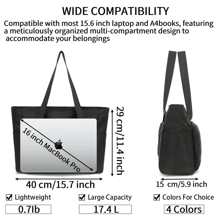 Sac fourre-tout pour ordinateur portable 15