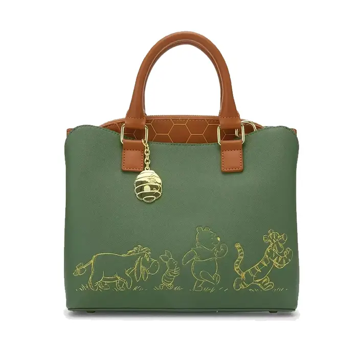 Sac bandoulière Weini imprimé intégral pour femme, motif Winnie l'ourson et ses amis, sac à bandouli
