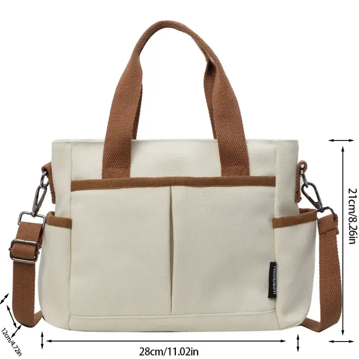 Sac à bandoulière à poches multiples pour femmes
