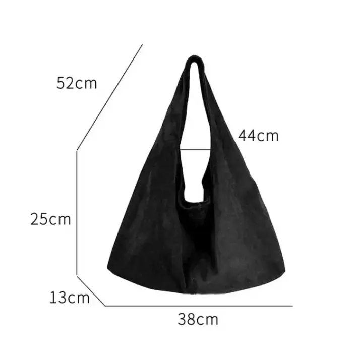 Vintage Faux daim Hobos femmes sacs à bandoulière grande capacité sac fourre-tout rétro tendance automne grand Shopper